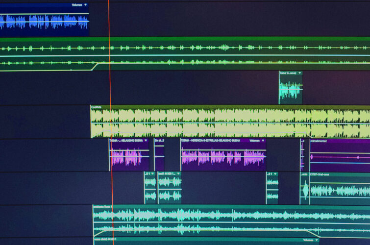 muestra de un proyecto de audio con varias pistas homestudio alex ugarte