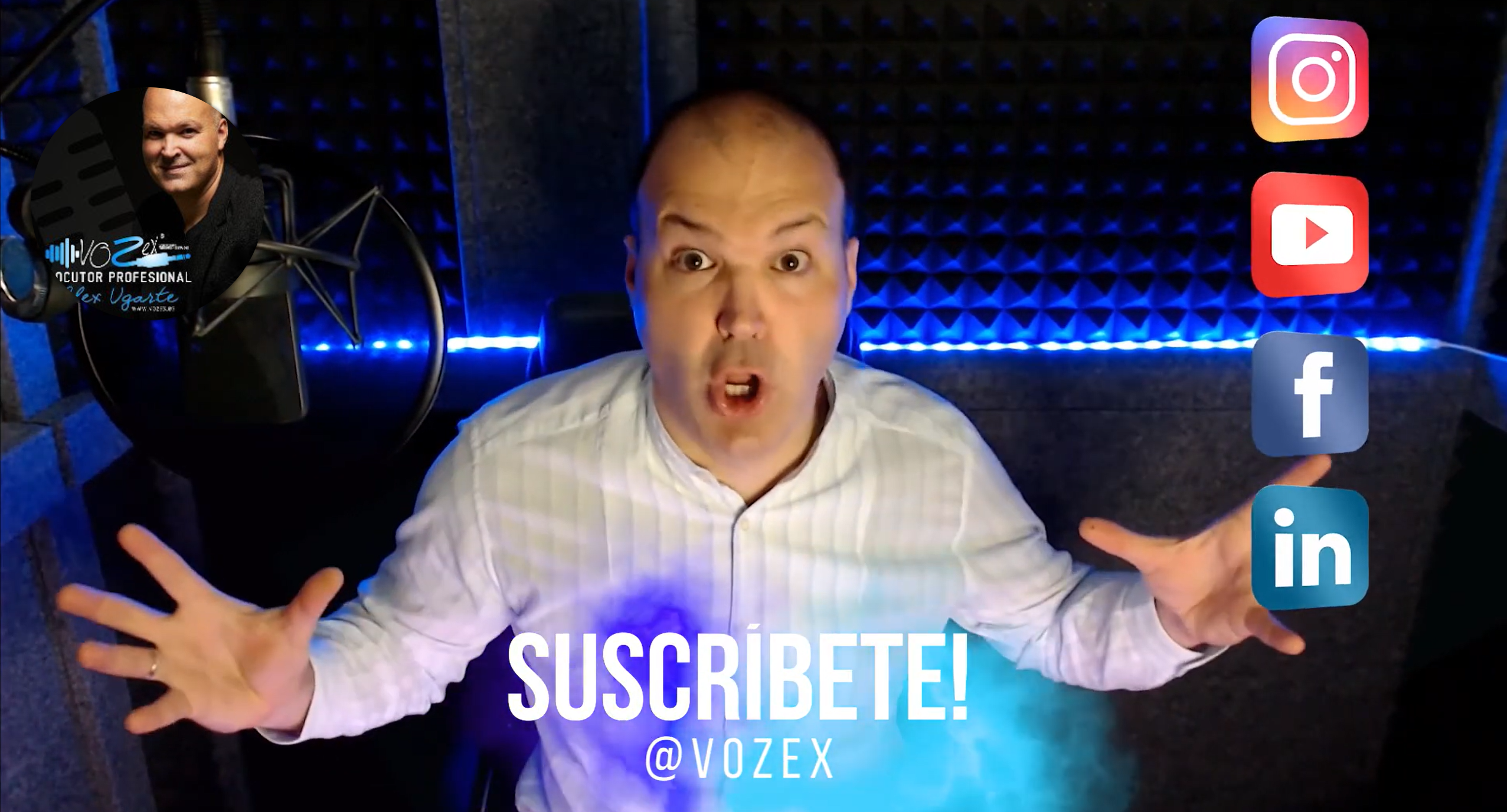 Vídeo de Alex Ugarte explicando cómo convertirse en locutor online profesional