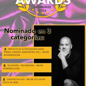 nominación premios one voice awards locutor actor doblaje alex ugarte euskera castellano